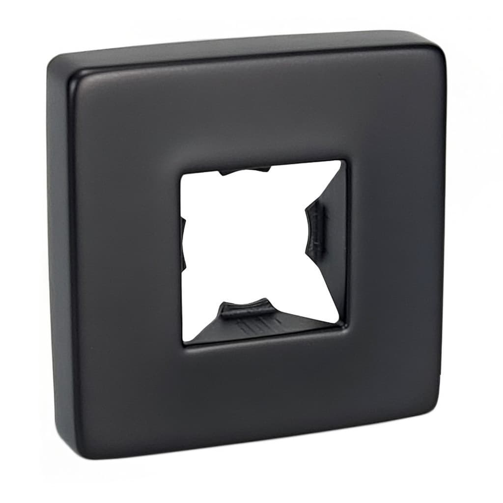 Accessoires, plaque de rosace carrée pour BK350NM, Noir mat