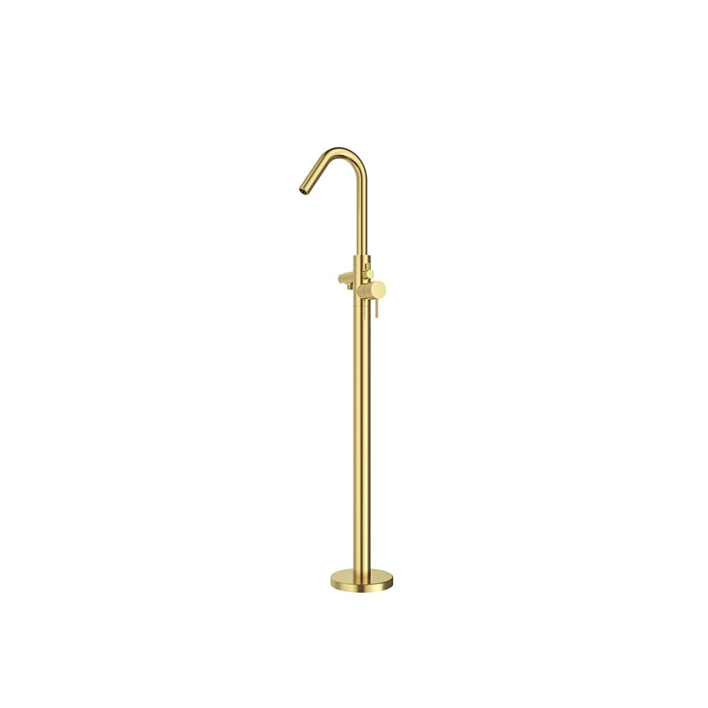 Odisea - joya, floor-standing bath mixer, Brushed gold