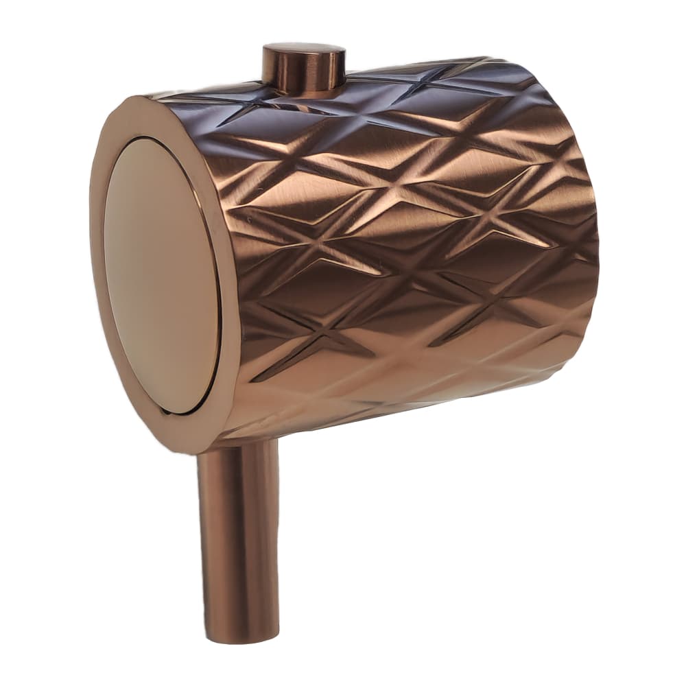 Odisea - joya, plain handle for concealed wall-mounted thermostatic mixer, bagged, Brushed copper