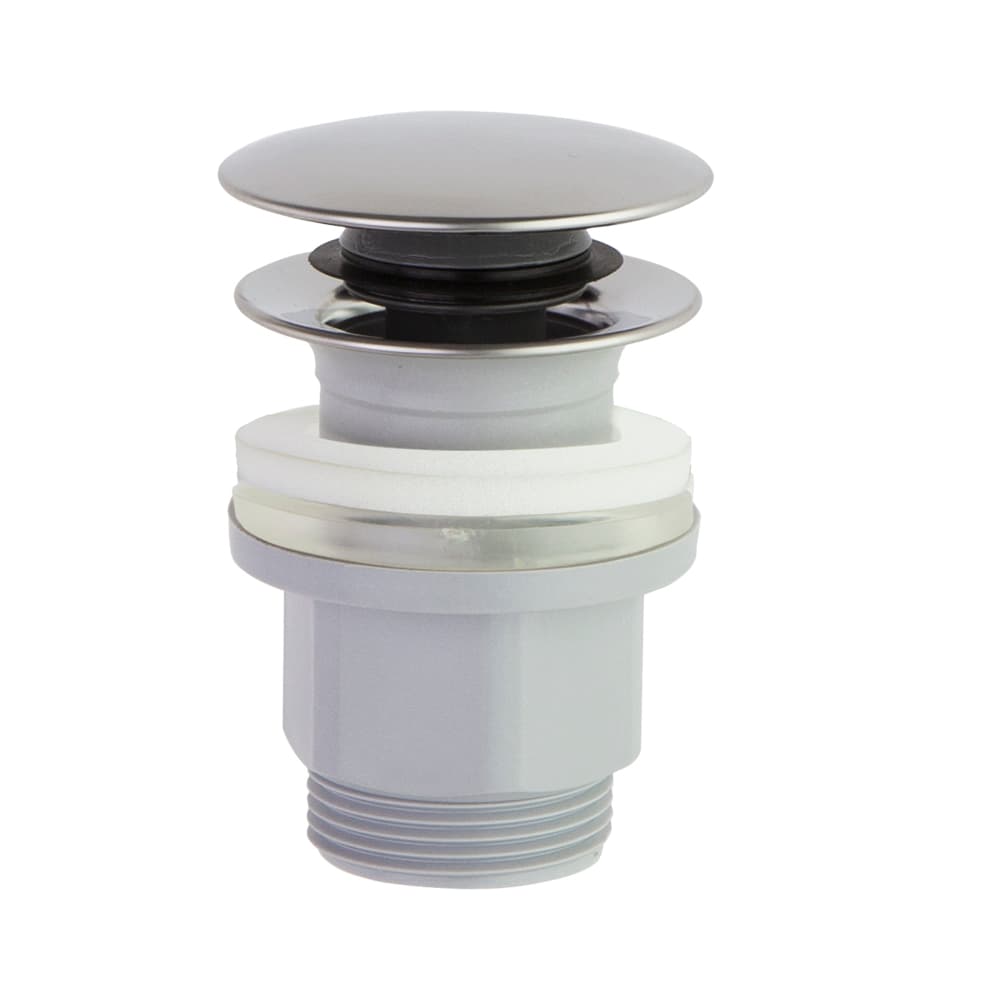 Hidroterapia, válvula click clack pvc, Cromo