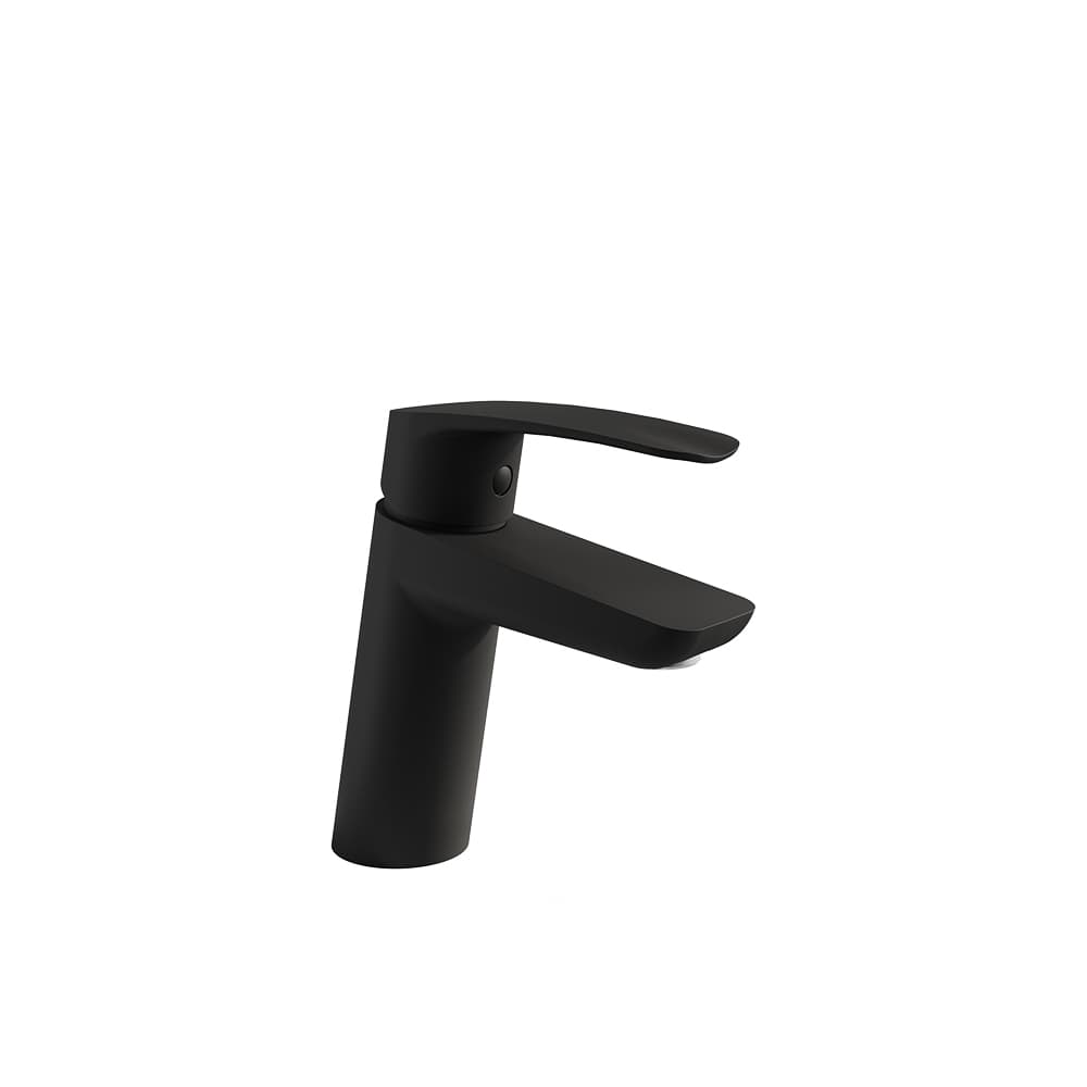 New fly, tool free, monomando de lavabo inclinado S2, Negro mate