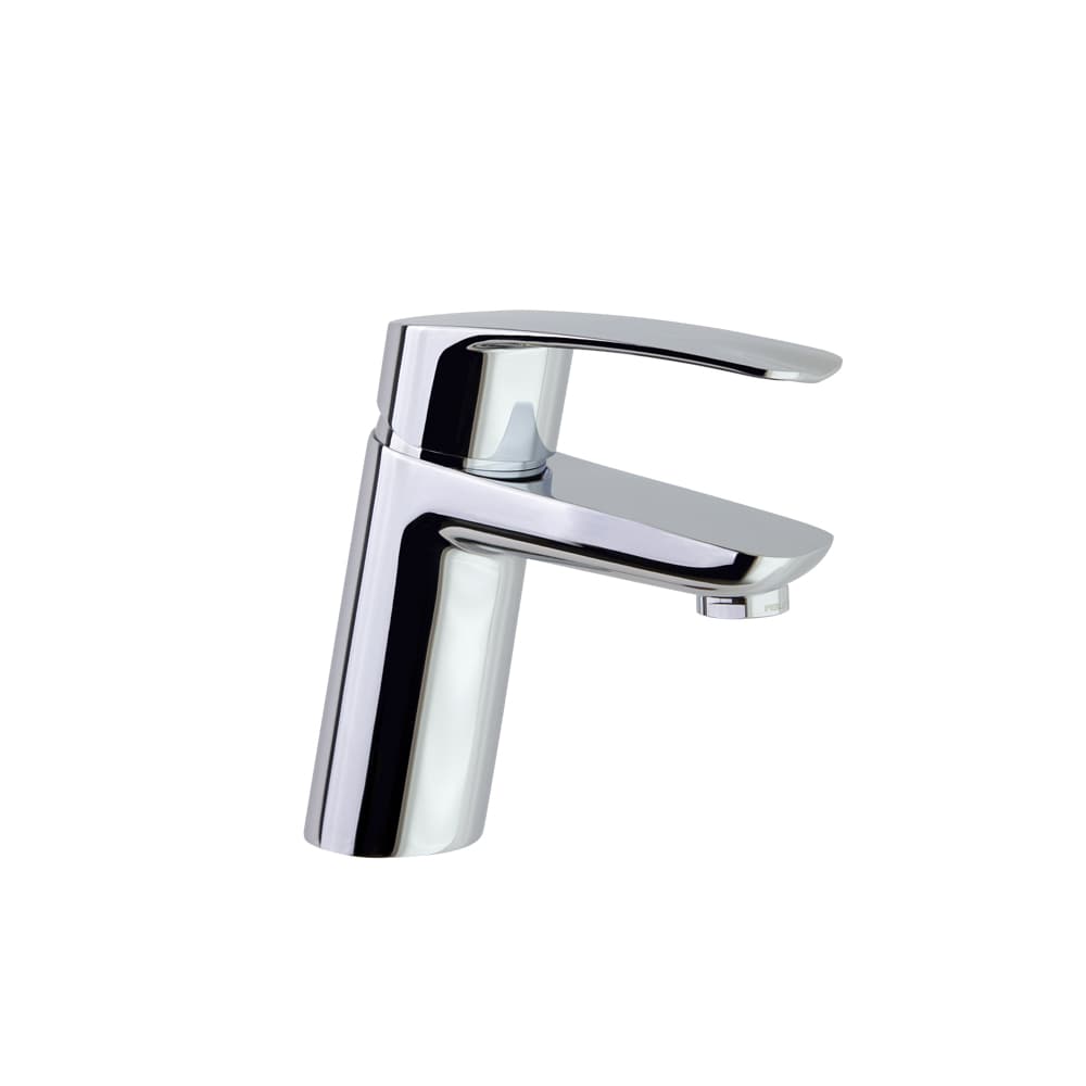 New fly, tool free, monomando de lavabo inclinado, con válvula automática de ABS 1¼ y sistema S3 apertura en frío, Cromo