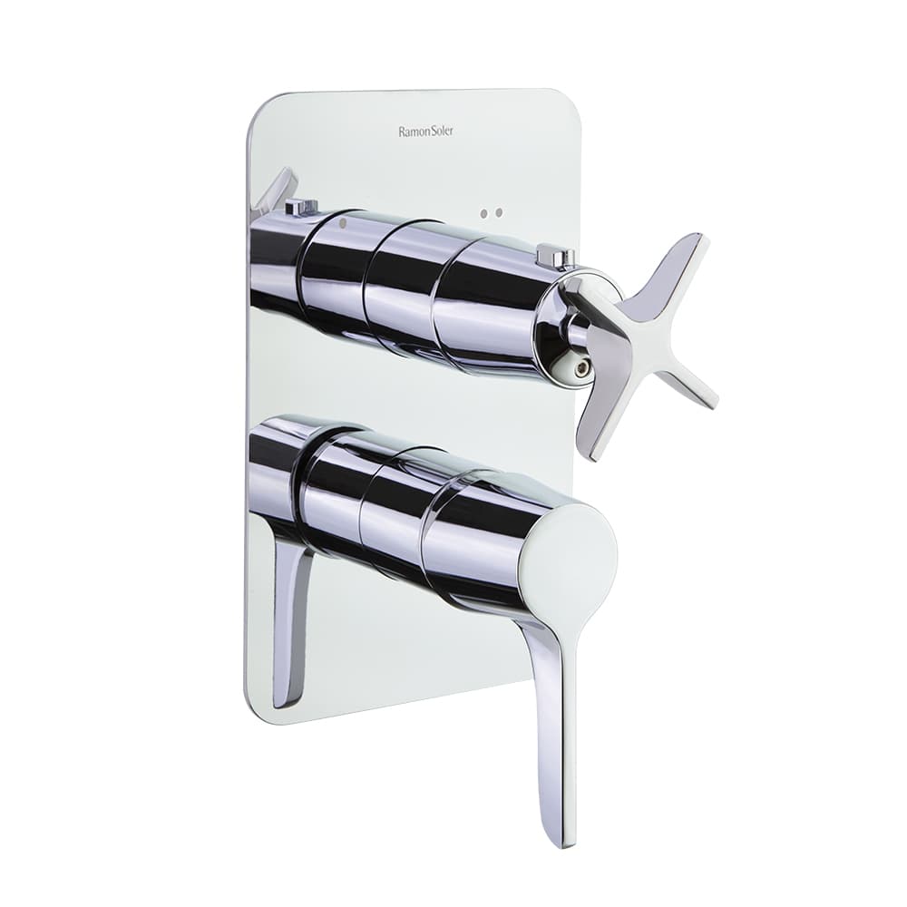 Adagio, spout escutcheon for deck-mounted basin mixer, Chrome