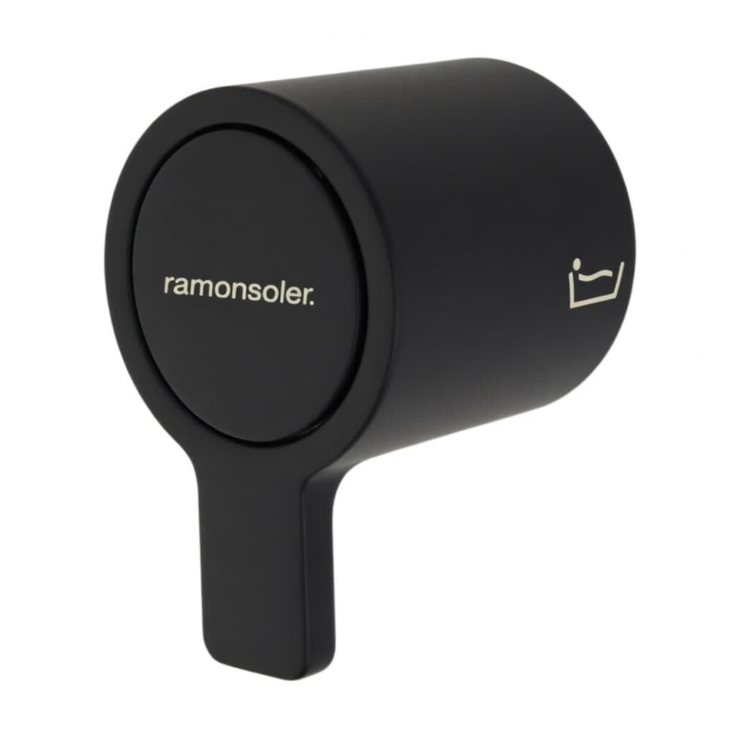 Blautherm, long bath/overhead shower handle, Matt black