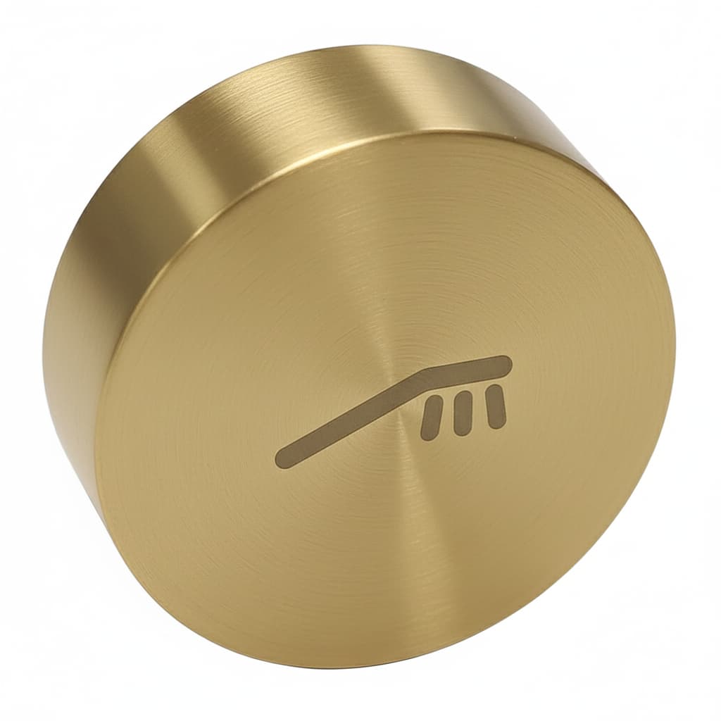 Rs smart, hand shower push button, Brushed gold