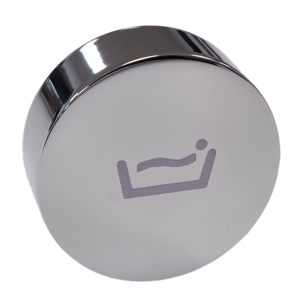Rs smart, hand shower push button, Chrome