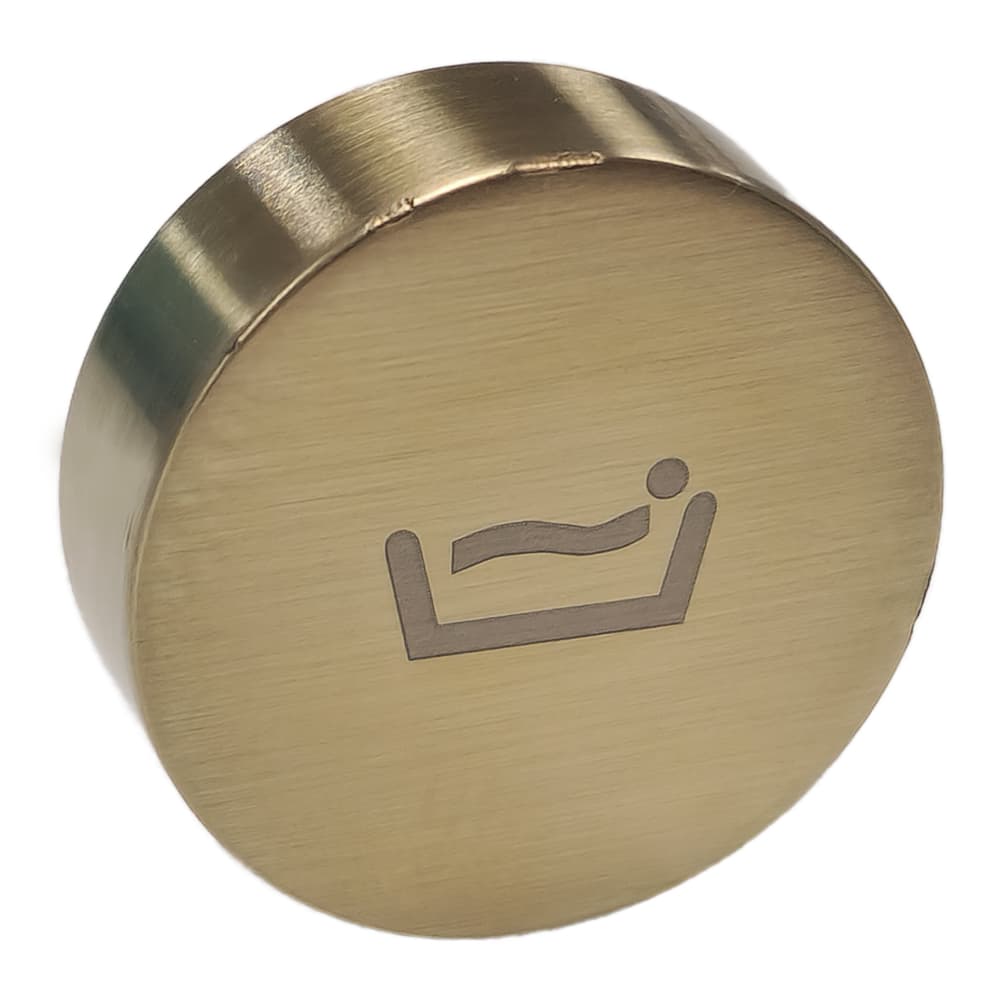 Rs smart, Drucktaste Wanne, Gold gebürstet