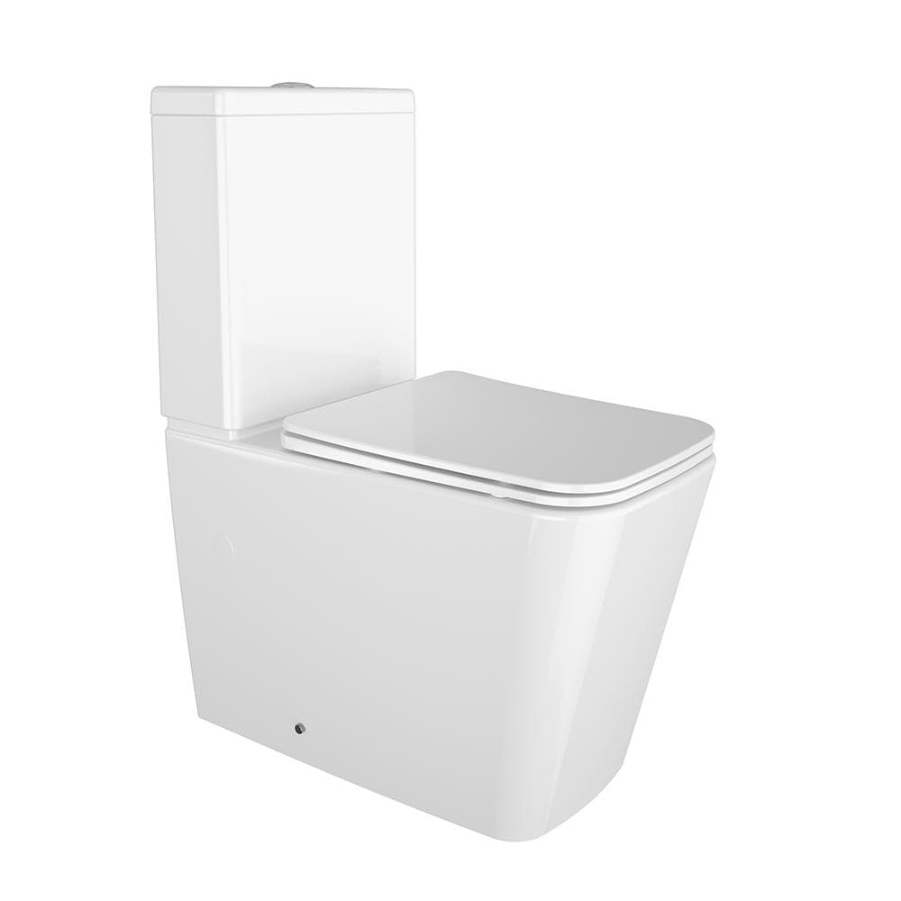 Alma, inodoro completo rimless adosado pared, Blanco