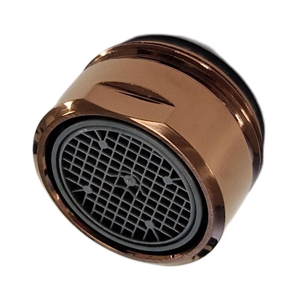 Accesorios, aireador macho M24 x 1 tipo D, Cobre cepillado