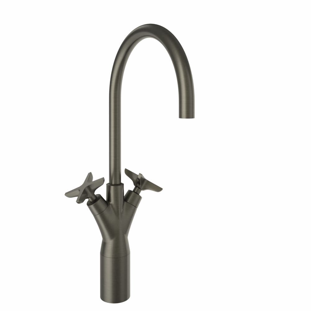 Adagio, Breeam, bimando de lavabo alto con caño de 190mm, Grafito
