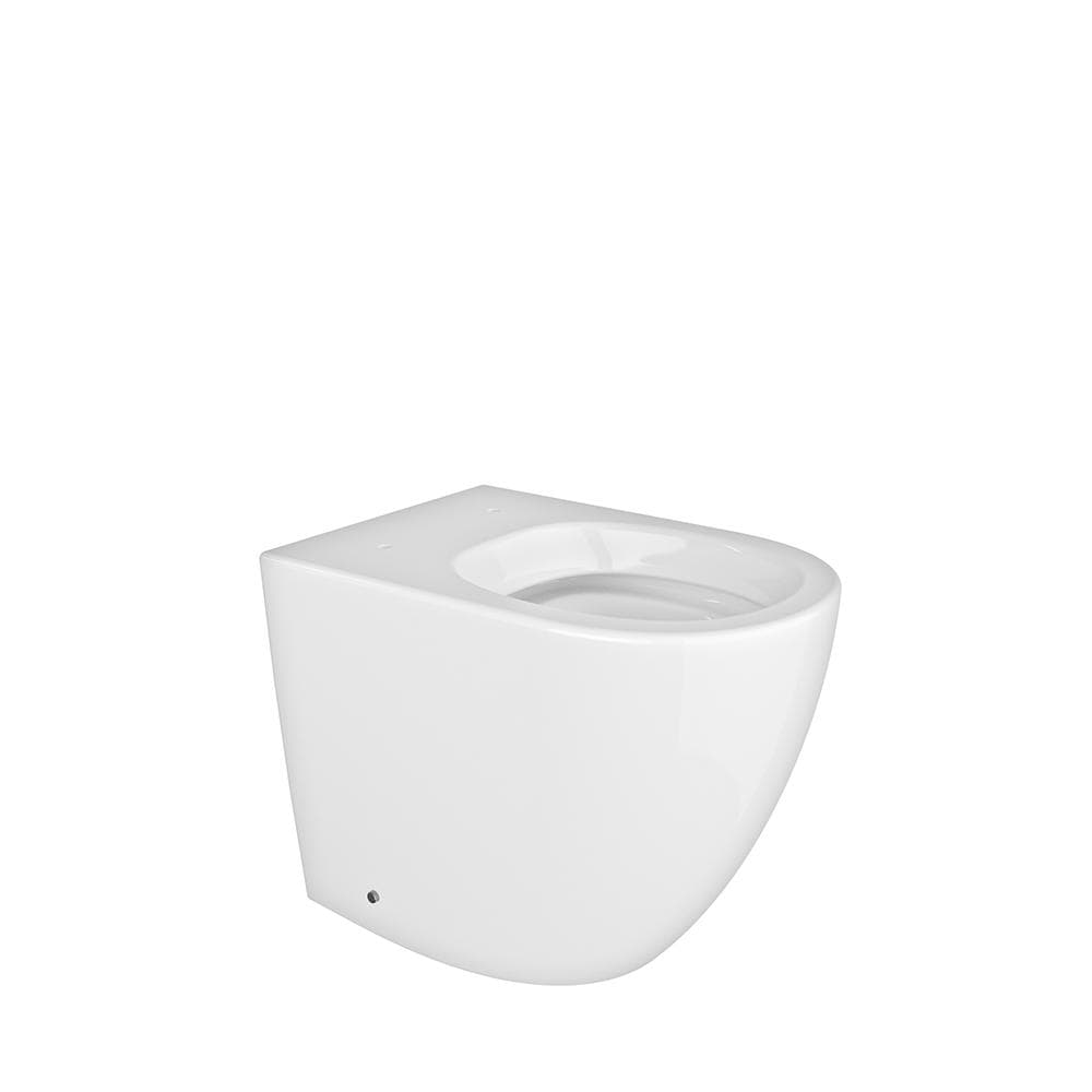 Doria, taza de inodoro adosada a pared para cisterna empotrada, Blanco