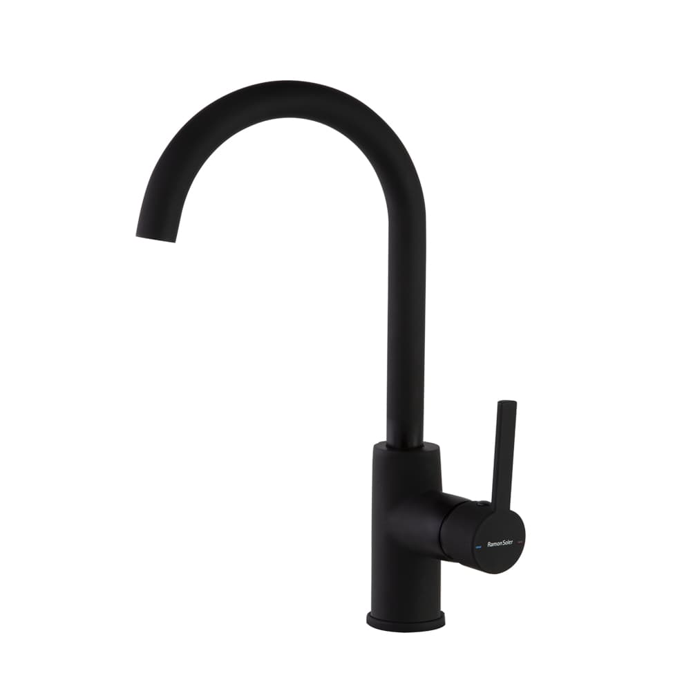 Kitchen, Monomando de cocina, Negro mate
