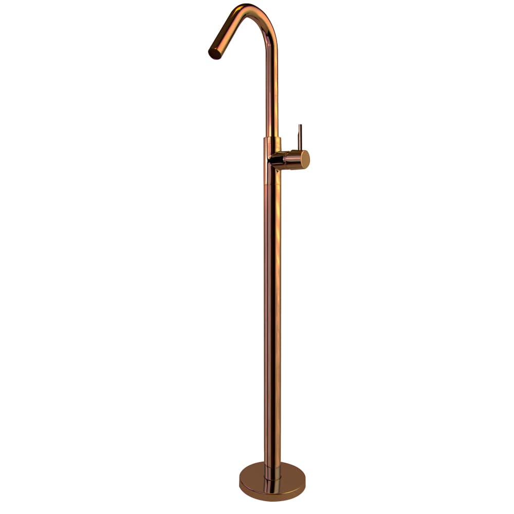 Odisea, floor-standing basin mixer, Brushed copper