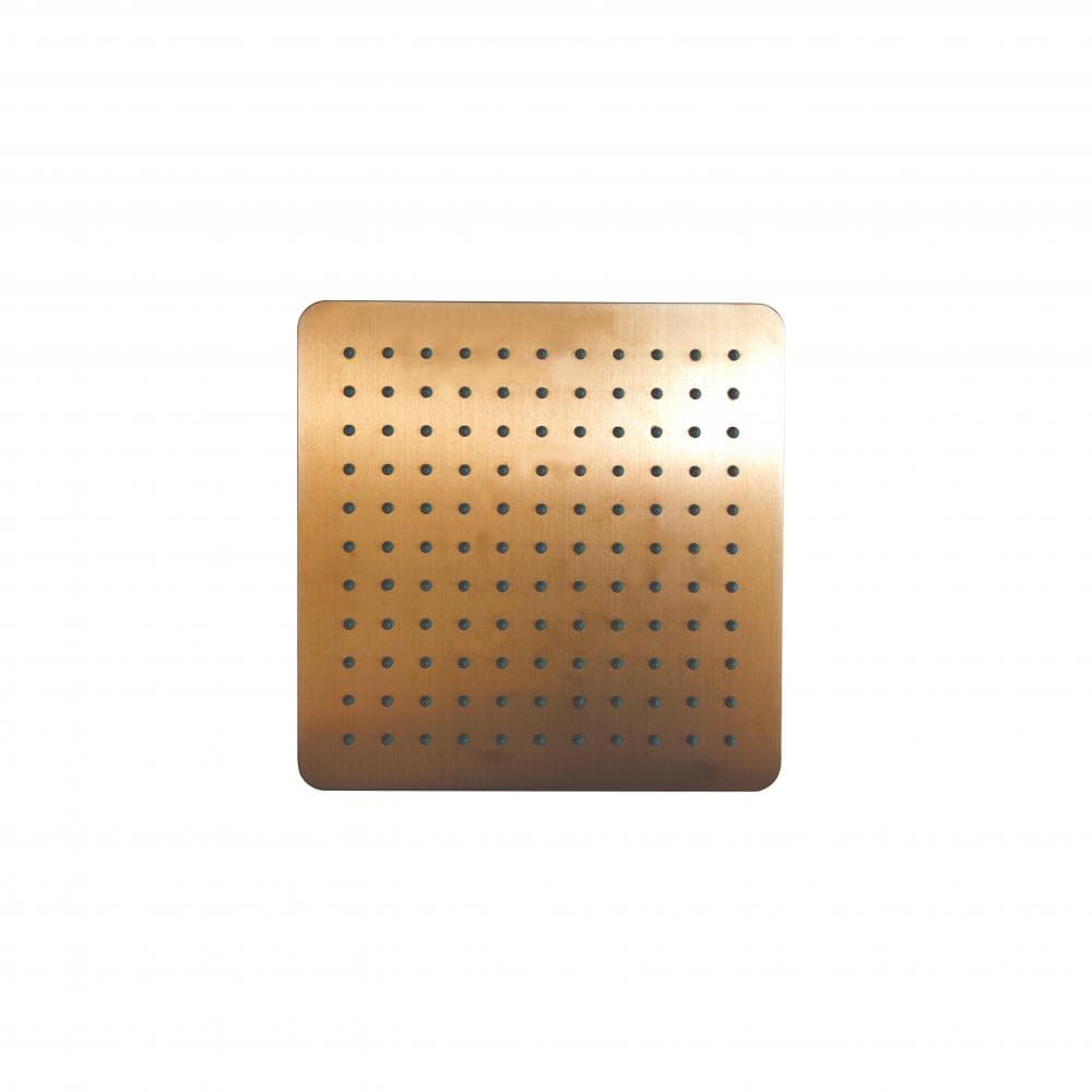 Hidroterapia, Ruixador quadrat ultraslim de 250mm, coure raspallat