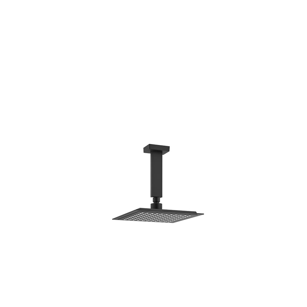Hidroterapia, conjunt de braç de sostre amb ruixador quadrat de 225mm, Negre mat