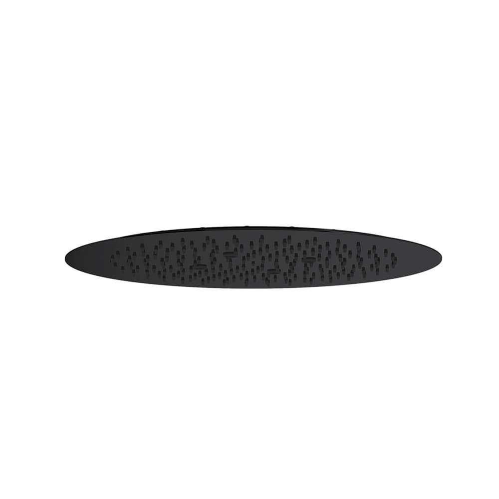 Hidroterapia, ruixador encastat rodó de Ø450mm, Negre mat