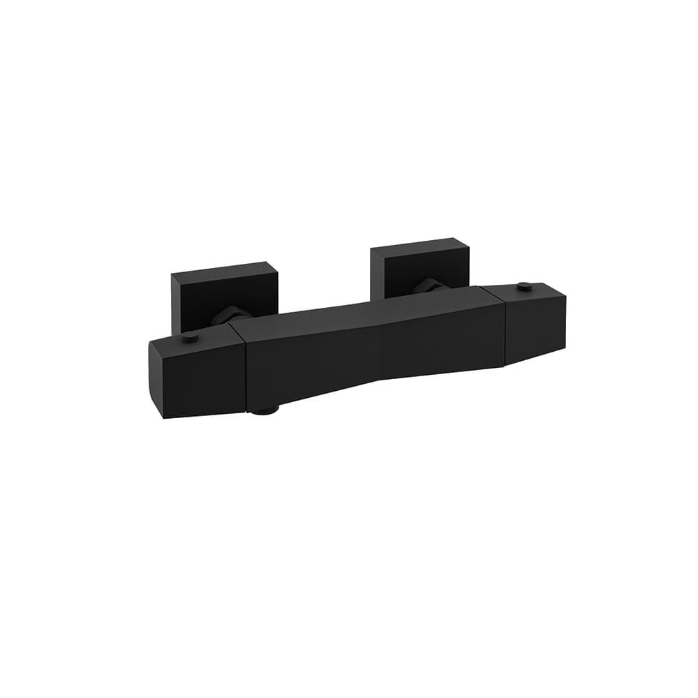 Prisma, thermostatic shower mixer, Matt black