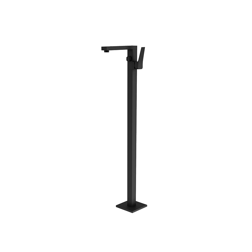 Prisma, floor-standing basin mixer, Matt black