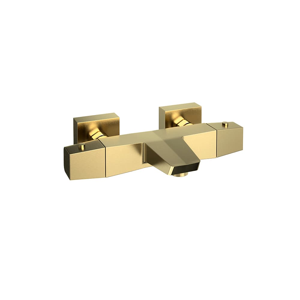 Prisma, termostático de baño-ducha, Oro cepillado