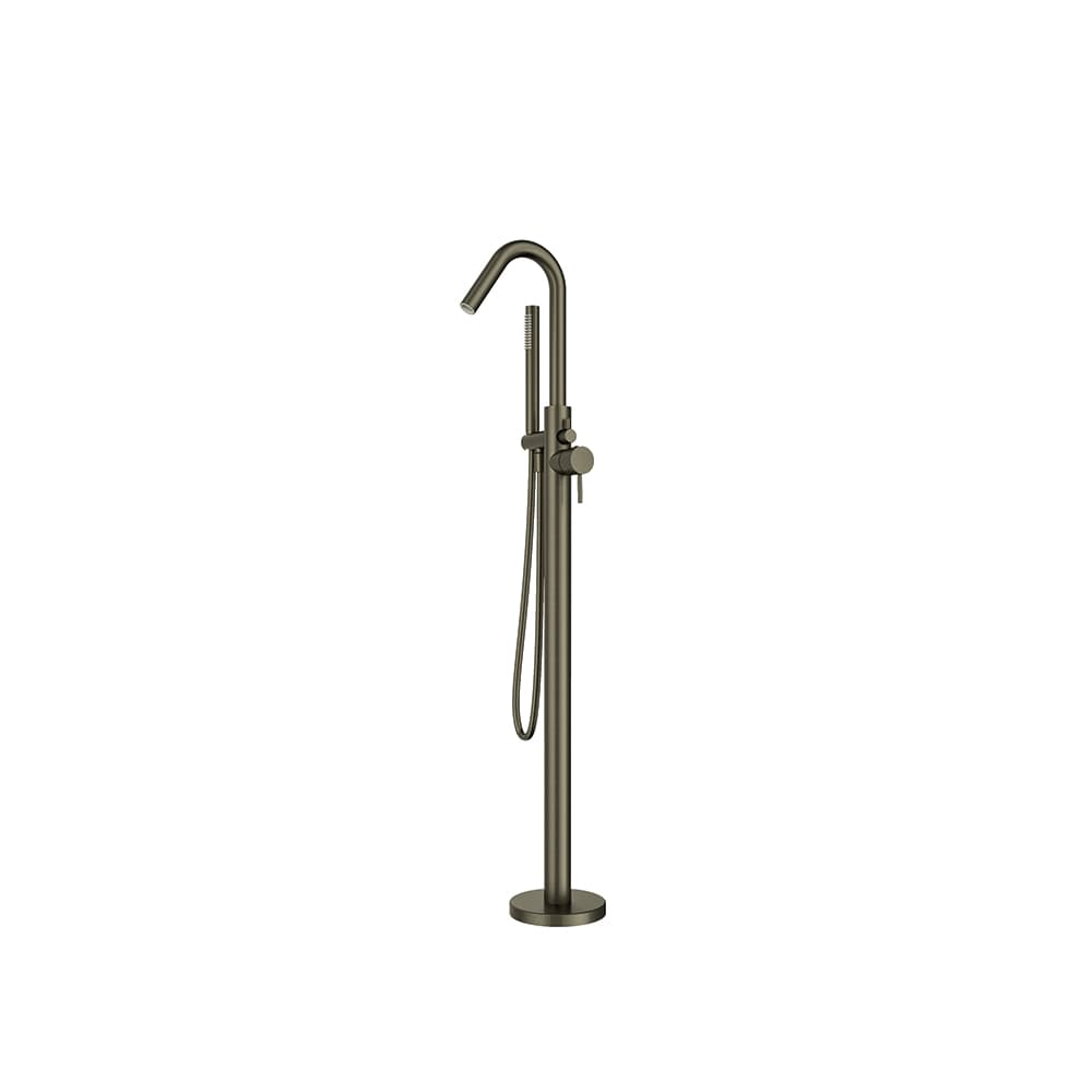 Odisea - joya, floor-standing bath mixer with shower set, Graphite