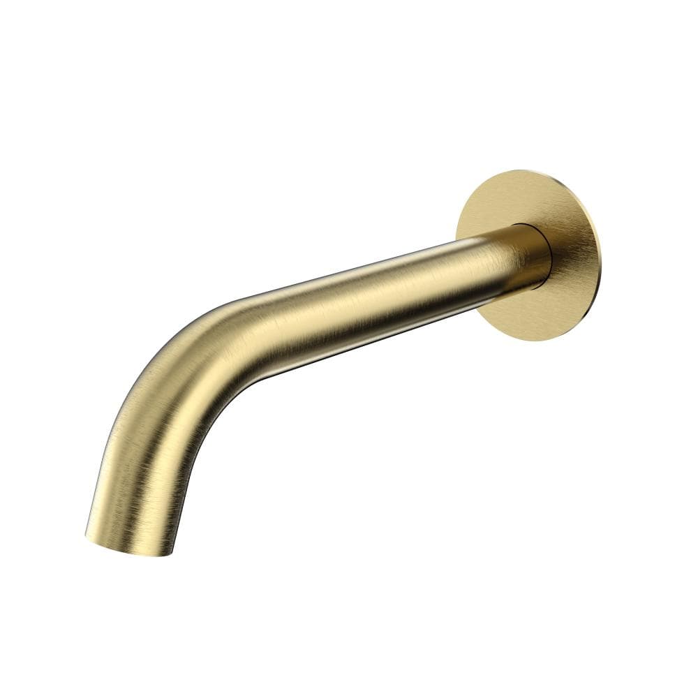 Hidroterapia, bocca a parete per vasca da 190mm, Oro spazzolato