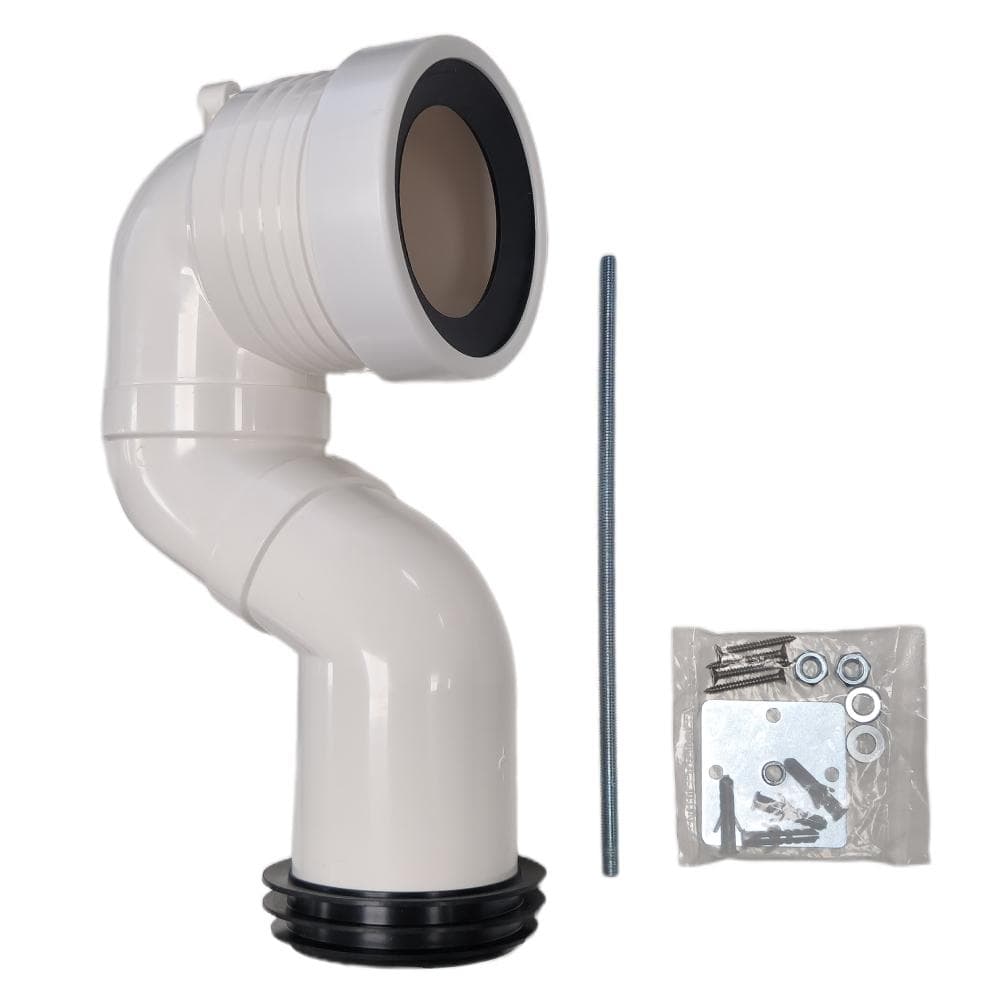 Accesorios sb, kit codo desagüe para inodoro Doria 25mm