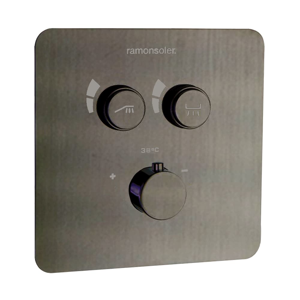 Rs smart, Unterputz-Thermostat mit 2 Wegen, Graphit