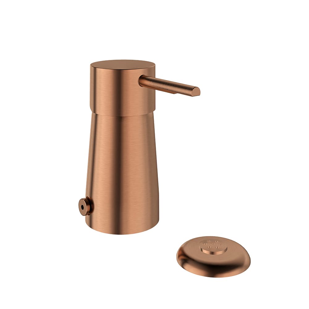 Odisea, aixeta monocomandament de bidet, Coure raspallat