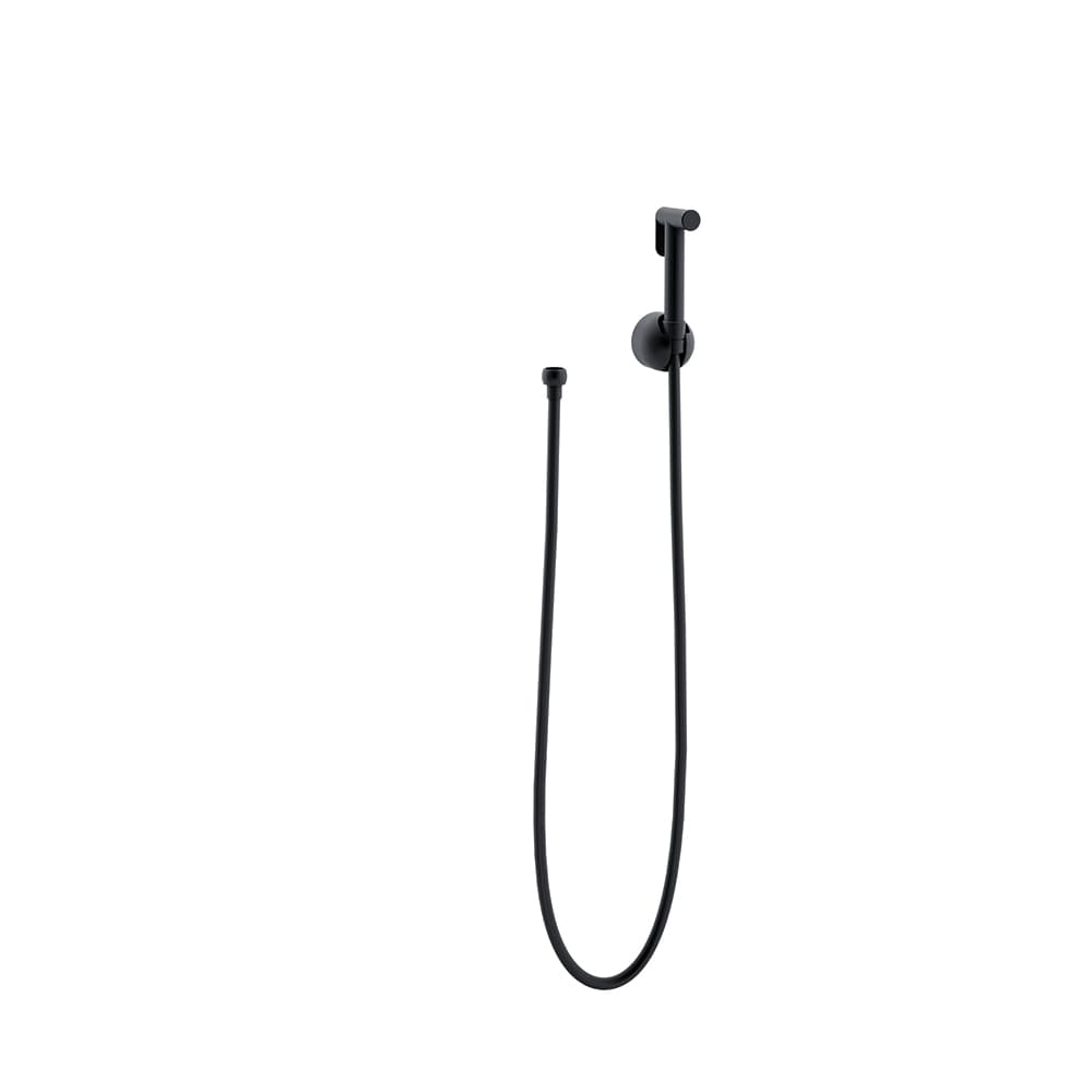Wc, conjunt de dutxeta higiènica Magnet d'una aigua, Negre mat