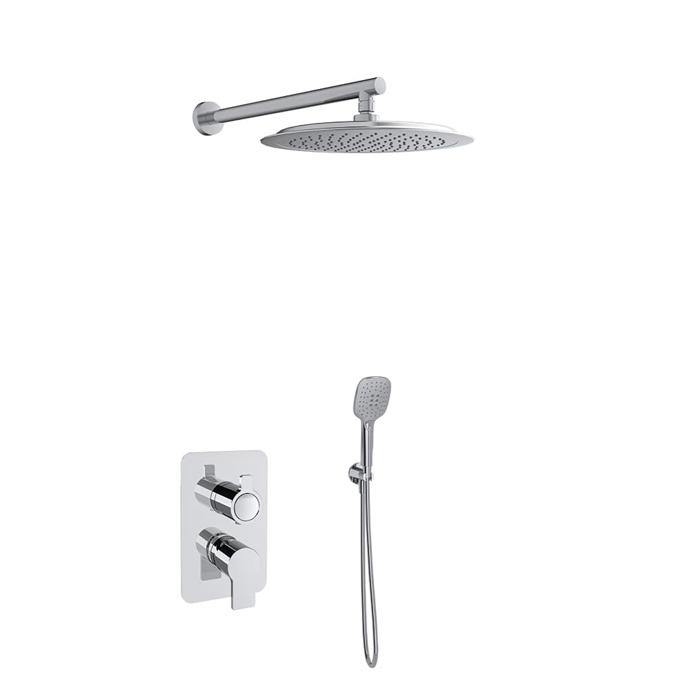 Blautherm, concealed shower mixer, Chrome