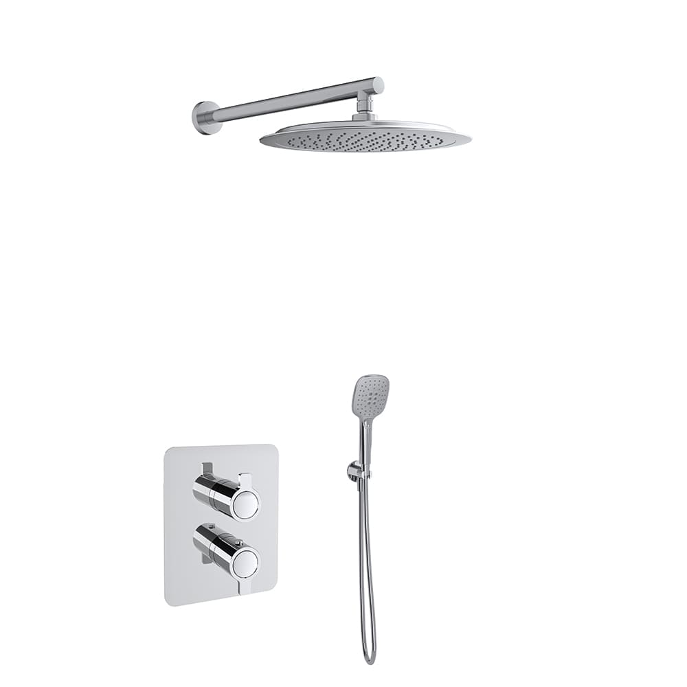 Blautherm, concealed thermostatic mixer, Chrome