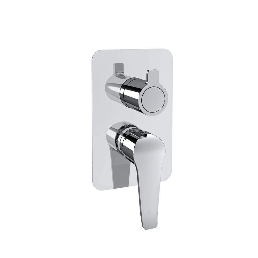Ypsilon plus, concealed bath shower mixer, Chrome