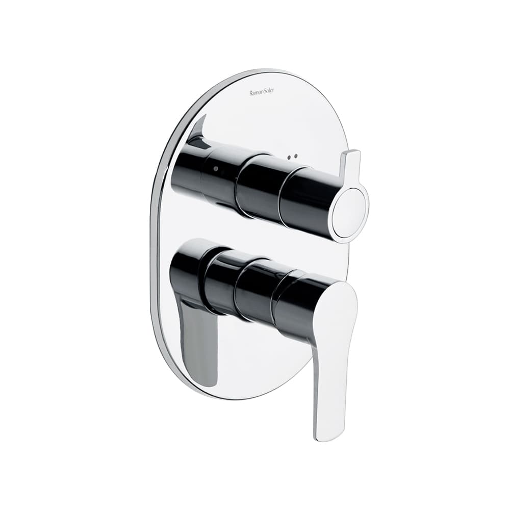 Titanium, miscelatore vasca-doccia da incasso 2 vie, Cromo