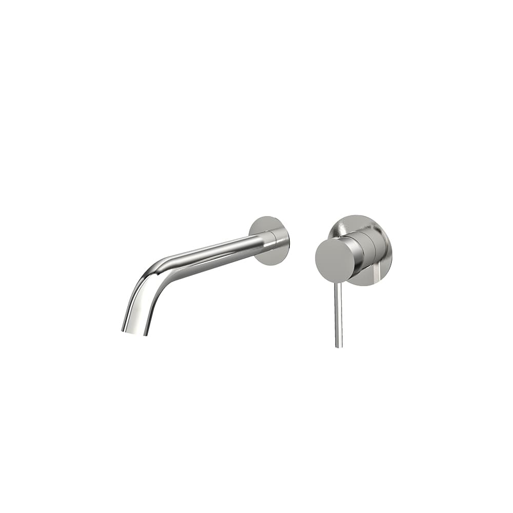 Mamma mia, aixeta monocomandament de lavabo encastada de paret amb broc 24cm, Inox