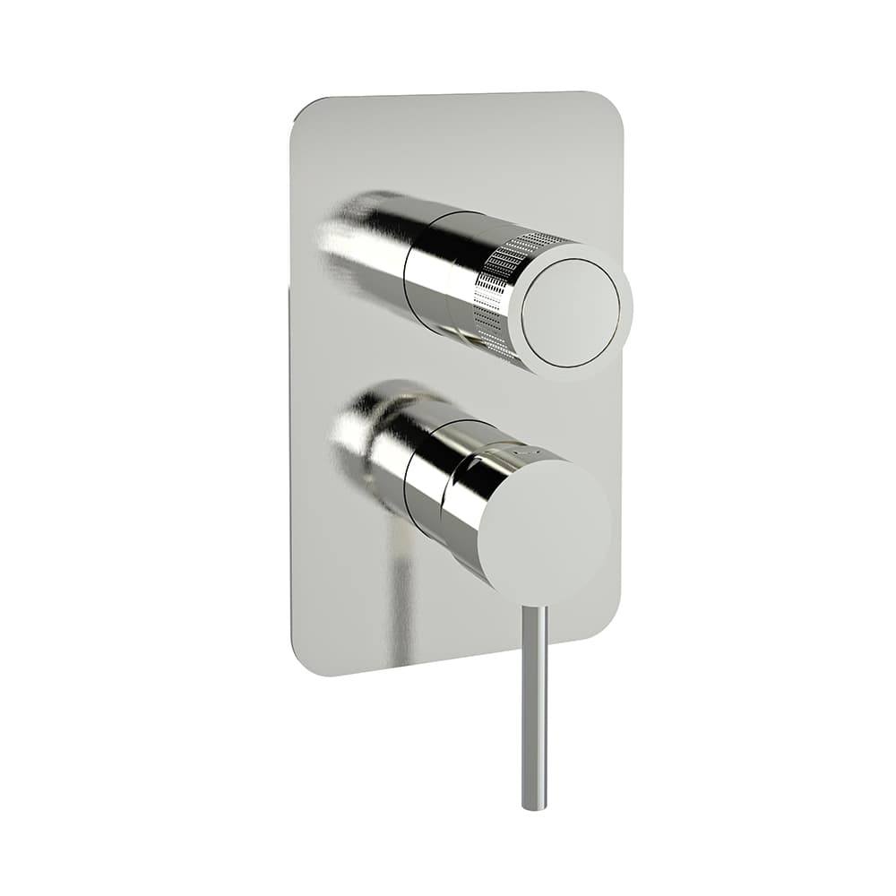 Mamma mia, misturadora monocomando de duche de encastrar, 2 vias, Inox