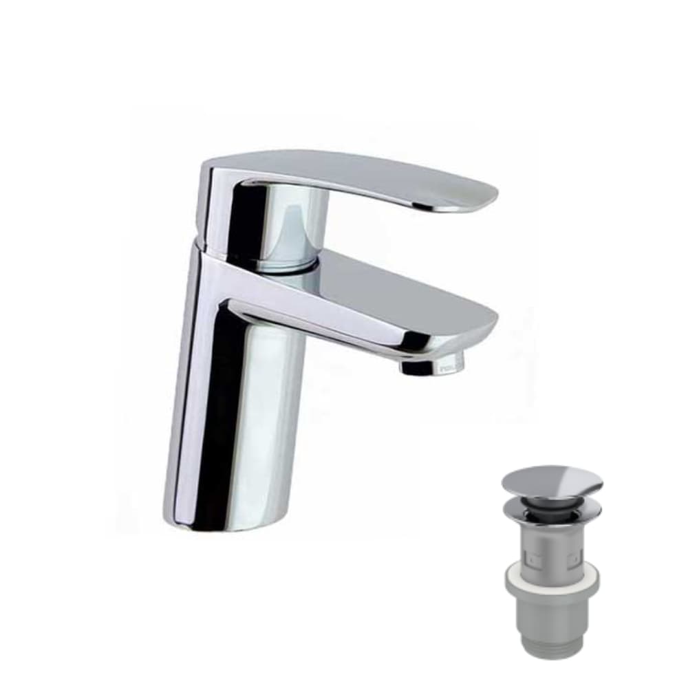 New fly, lavabo recto tool free CH3, Chromé