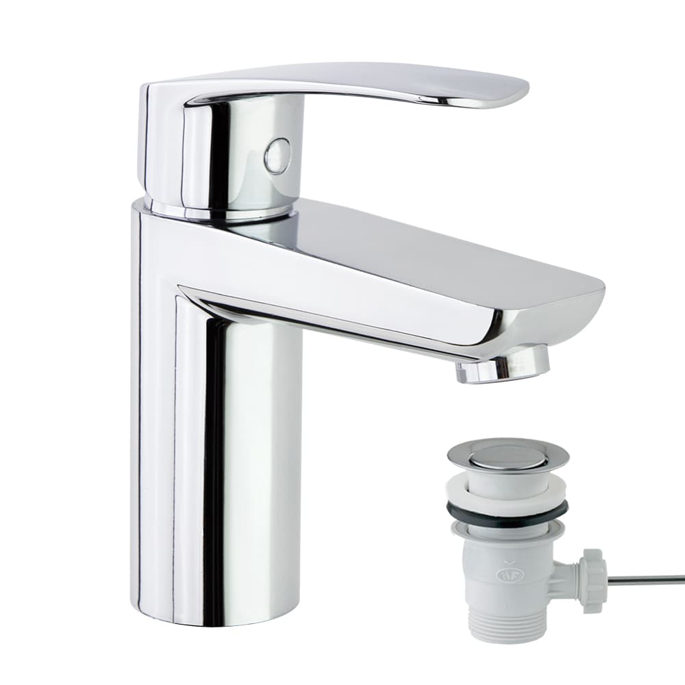 New fly, lavabo recto tool free CH2, Chromé