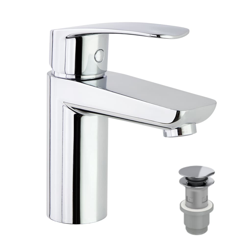 New fly, lavabo recto tool free CH2, Chromé