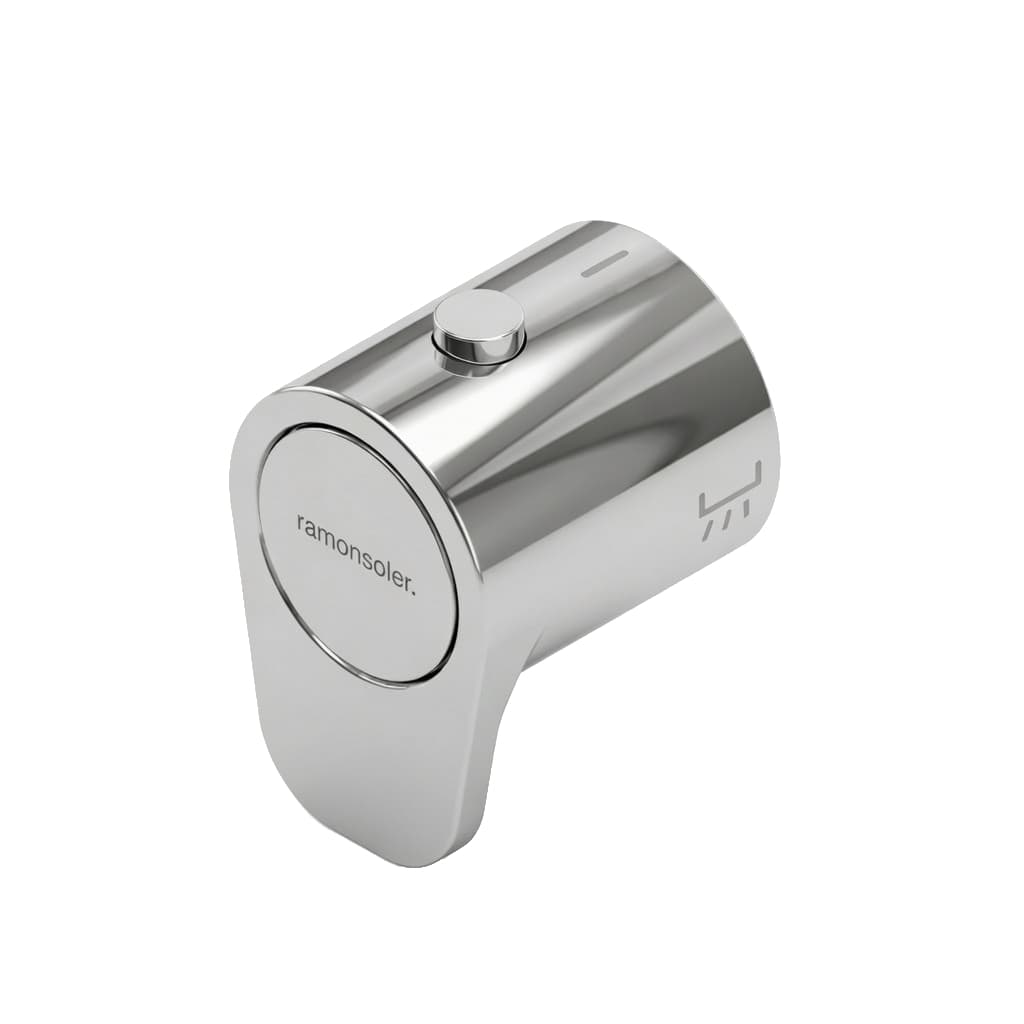 Alexia, volante de baño-ducha alexia largo para baño de repisa, Chrome