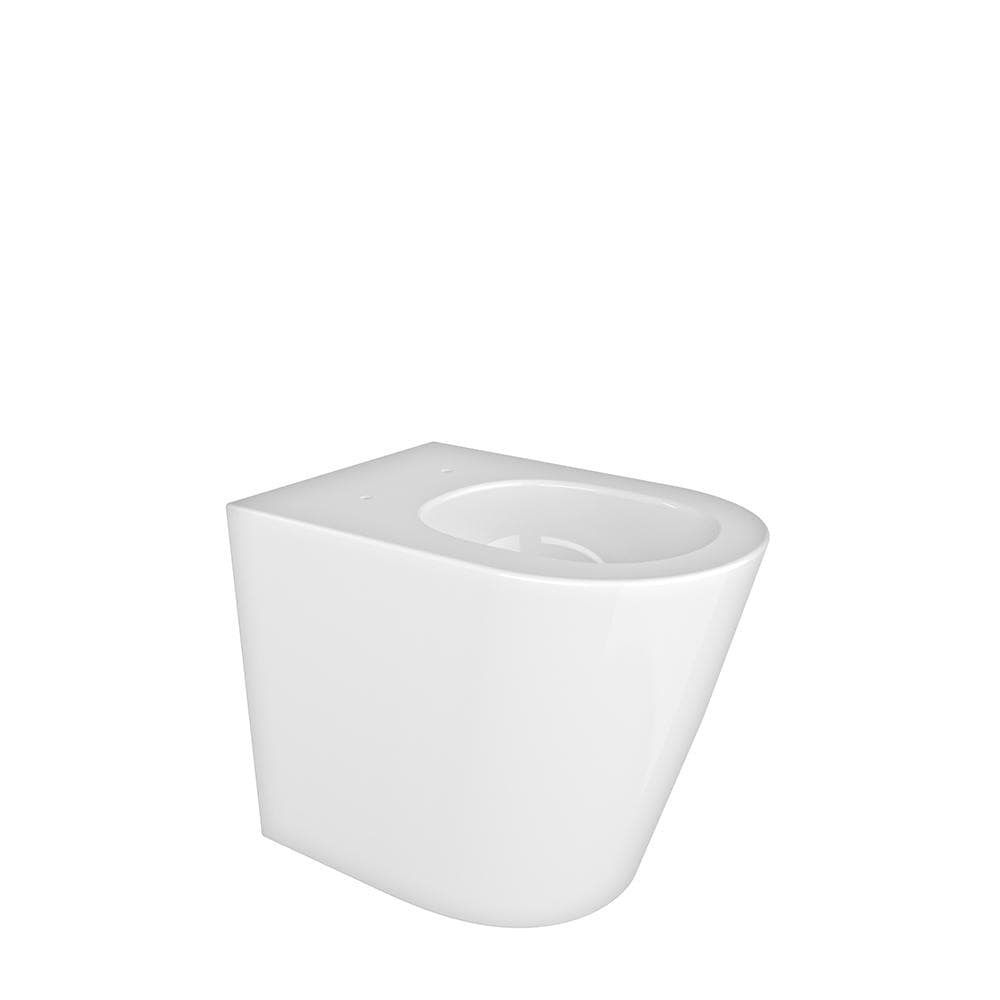 Aquitania, taza de inodoro adosada a pared para instalación empotrada, Blanco