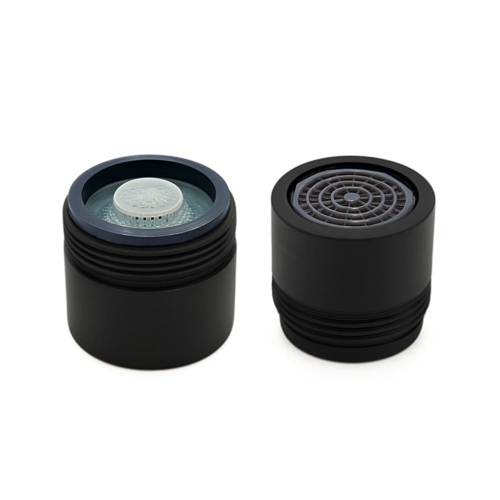 Accessoires, aérateur mâle M18x1 avec limiteur de débit 5L, Noir mat