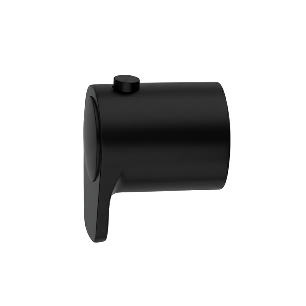 Alexia, Griff mit Taste für Thermostat, für 368722NM und 362421NM, Schwarz matt