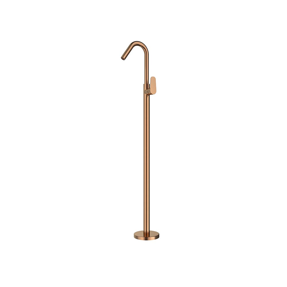 Alexia, base-columna de lavabo, Cobre cepillado