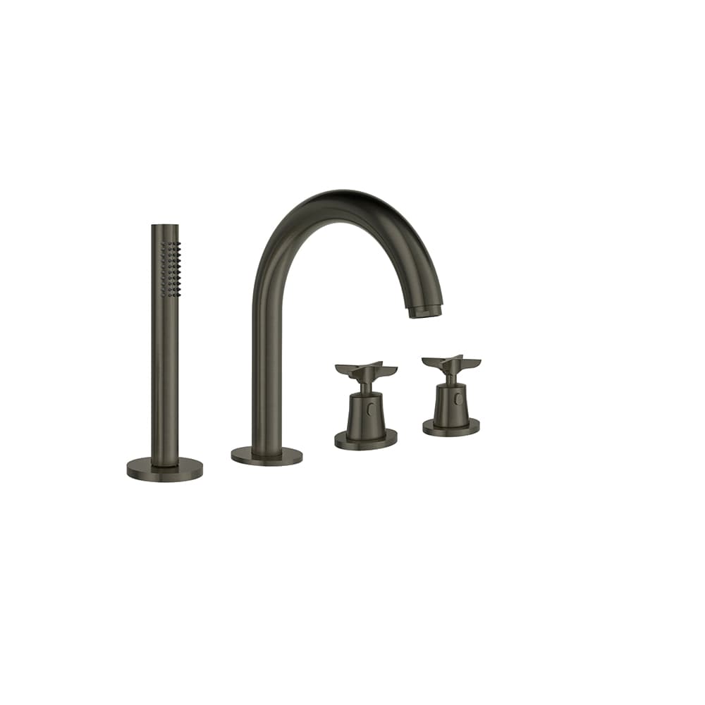 Adagio, termostático de baño-ducha de repisa con equipo de ducha metálico, Graphite