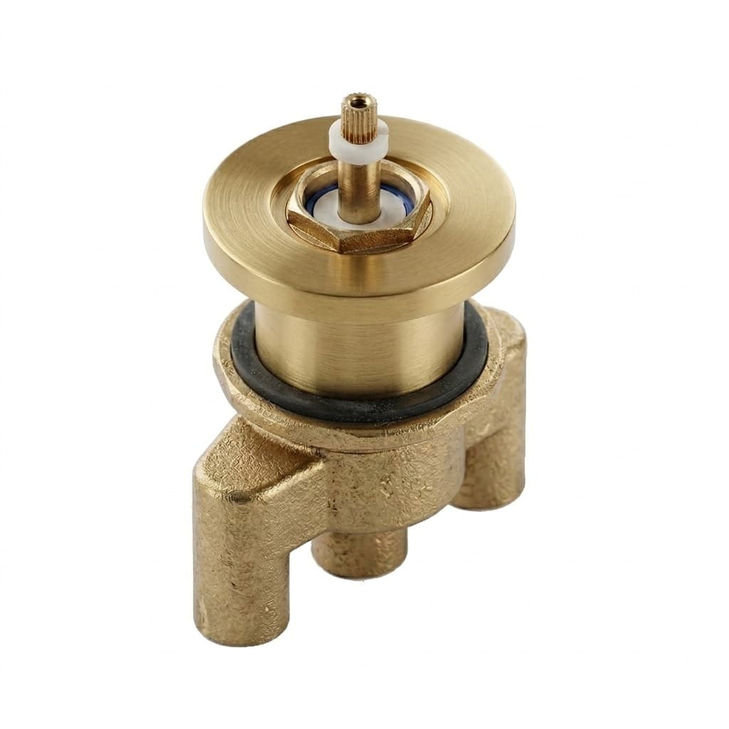 Accesorios, cuerpo distribuidor de baño de repisa empotrado para XX33T02OC, Oro cepillado