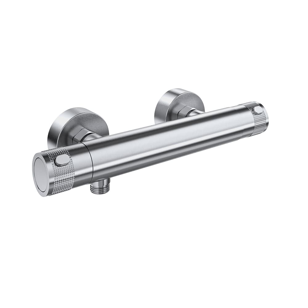 Mamma mia, mitigeur thermostatique de douche, Inox brossé