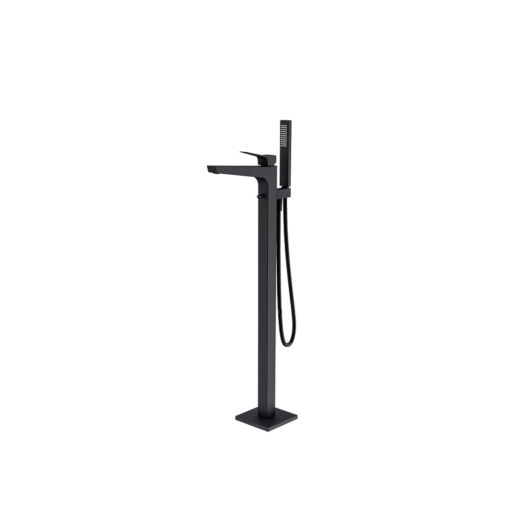 Prisma, columna monomando para bañera, Matt black