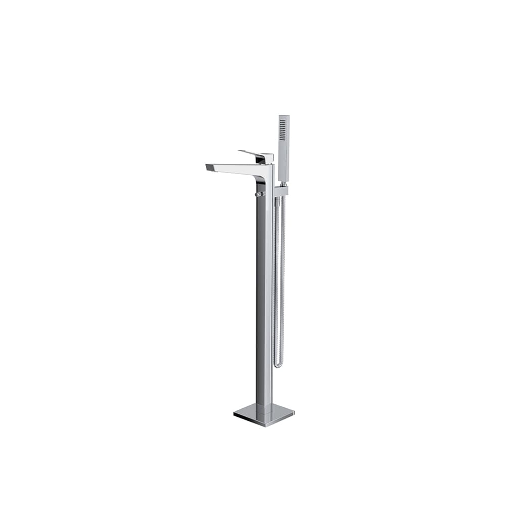 Prisma, floor-standing bath mixer, Chrome
