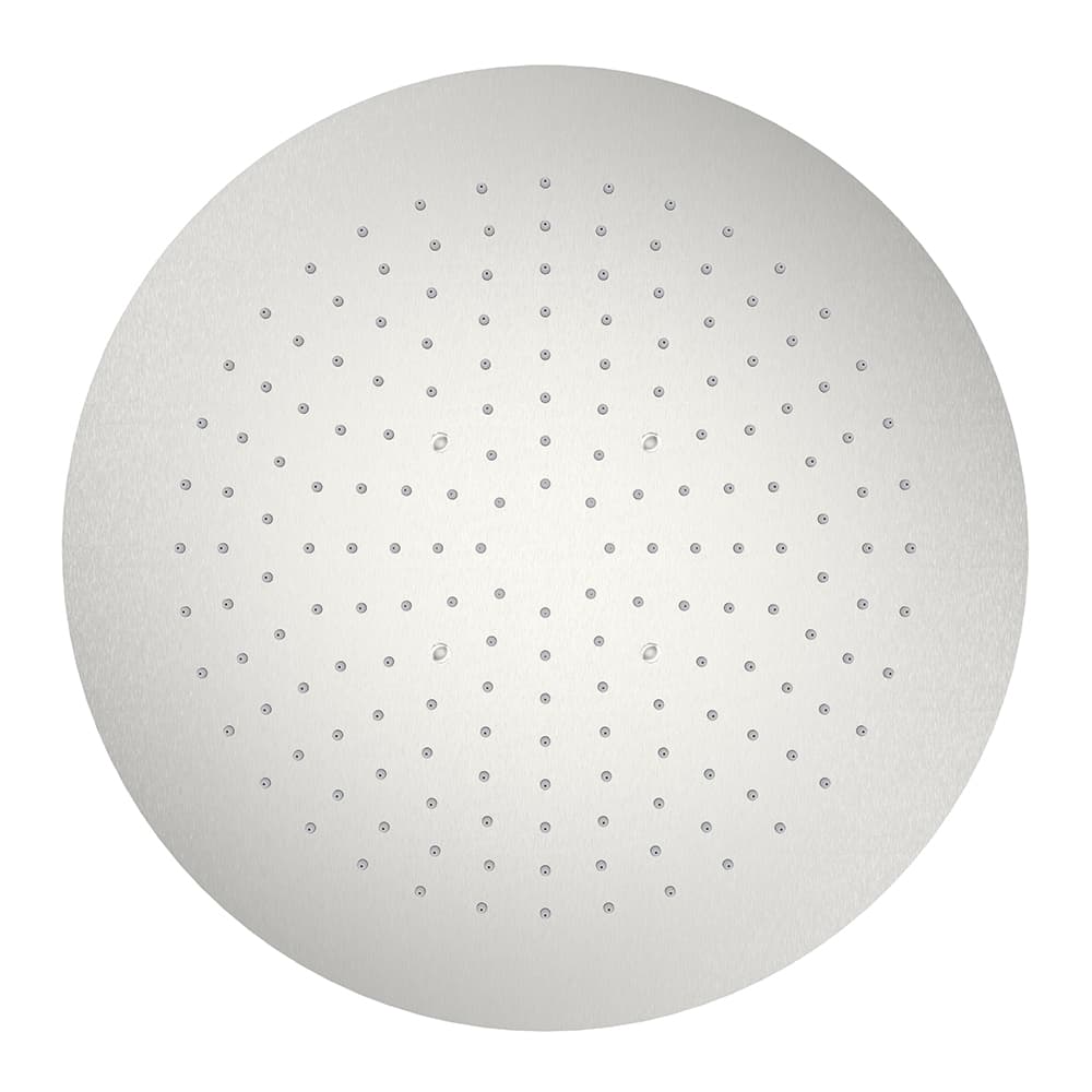 Hidroterapia, ruixador encastat rodó de Ø450 mm i 1 via, Inox raspallat