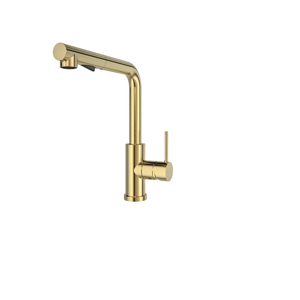 Kitchen, fregadero extraíble horizontal, Oro cepillado